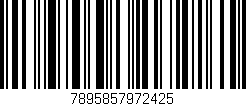 Código de barras (EAN, GTIN, SKU, ISBN): '7895857972425'