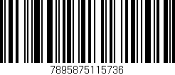 Código de barras (EAN, GTIN, SKU, ISBN): '7895875115736'