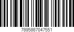 Código de barras (EAN, GTIN, SKU, ISBN): '7895887047551'