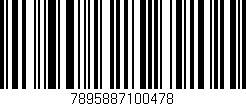 Código de barras (EAN, GTIN, SKU, ISBN): '7895887100478'