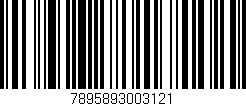 Código de barras (EAN, GTIN, SKU, ISBN): '7895893003121'