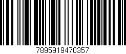 Código de barras (EAN, GTIN, SKU, ISBN): '7895919470357'