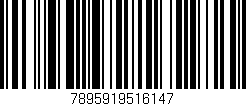 Código de barras (EAN, GTIN, SKU, ISBN): '7895919516147'