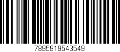 Código de barras (EAN, GTIN, SKU, ISBN): '7895919543549'