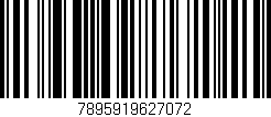 Código de barras (EAN, GTIN, SKU, ISBN): '7895919627072'