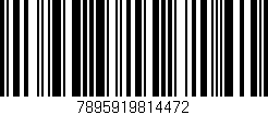 Código de barras (EAN, GTIN, SKU, ISBN): '7895919814472'