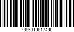 Código de barras (EAN, GTIN, SKU, ISBN): '7895919817480'
