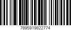 Código de barras (EAN, GTIN, SKU, ISBN): '7895919822774'