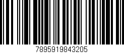 Código de barras (EAN, GTIN, SKU, ISBN): '7895919843205'
