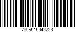 Código de barras (EAN, GTIN, SKU, ISBN): '7895919843236'