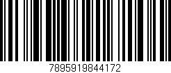 Código de barras (EAN, GTIN, SKU, ISBN): '7895919844172'