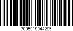 Código de barras (EAN, GTIN, SKU, ISBN): '7895919844295'