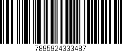 Código de barras (EAN, GTIN, SKU, ISBN): '7895924333487'