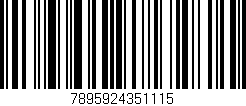 Código de barras (EAN, GTIN, SKU, ISBN): '7895924351115'