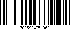 Código de barras (EAN, GTIN, SKU, ISBN): '7895924351368'
