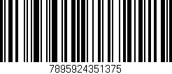 Código de barras (EAN, GTIN, SKU, ISBN): '7895924351375'