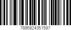Código de barras (EAN, GTIN, SKU, ISBN): '7895924351597'