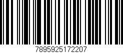 Código de barras (EAN, GTIN, SKU, ISBN): '7895925172207'