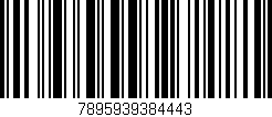 Código de barras (EAN, GTIN, SKU, ISBN): '7895939384443'