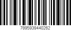 Código de barras (EAN, GTIN, SKU, ISBN): '7895939440262'