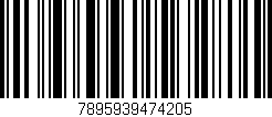 Código de barras (EAN, GTIN, SKU, ISBN): '7895939474205'