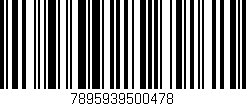 Código de barras (EAN, GTIN, SKU, ISBN): '7895939500478'