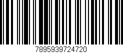 Código de barras (EAN, GTIN, SKU, ISBN): '7895939724720'