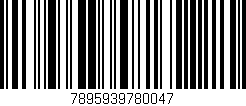 Código de barras (EAN, GTIN, SKU, ISBN): '7895939780047'