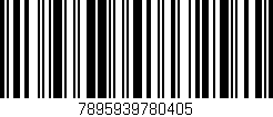 Código de barras (EAN, GTIN, SKU, ISBN): '7895939780405'