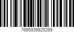 Código de barras (EAN, GTIN, SKU, ISBN): '7895939920269'