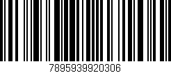 Código de barras (EAN, GTIN, SKU, ISBN): '7895939920306'