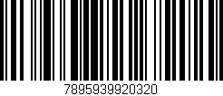 Código de barras (EAN, GTIN, SKU, ISBN): '7895939920320'