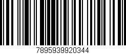 Código de barras (EAN, GTIN, SKU, ISBN): '7895939920344'