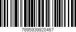 Código de barras (EAN, GTIN, SKU, ISBN): '7895939920467'