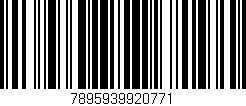 Código de barras (EAN, GTIN, SKU, ISBN): '7895939920771'
