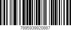 Código de barras (EAN, GTIN, SKU, ISBN): '7895939920887'