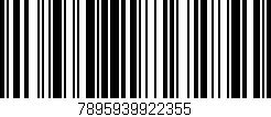 Código de barras (EAN, GTIN, SKU, ISBN): '7895939922355'