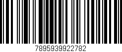 Código de barras (EAN, GTIN, SKU, ISBN): '7895939922782'