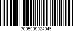 Código de barras (EAN, GTIN, SKU, ISBN): '7895939924045'