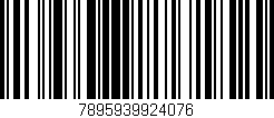 Código de barras (EAN, GTIN, SKU, ISBN): '7895939924076'