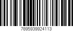 Código de barras (EAN, GTIN, SKU, ISBN): '7895939924113'