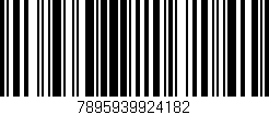 Código de barras (EAN, GTIN, SKU, ISBN): '7895939924182'