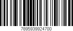 Código de barras (EAN, GTIN, SKU, ISBN): '7895939924700'