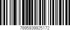 Código de barras (EAN, GTIN, SKU, ISBN): '7895939925172'