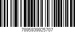 Código de barras (EAN, GTIN, SKU, ISBN): '7895939925707'