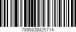 Código de barras (EAN, GTIN, SKU, ISBN): '7895939925714'