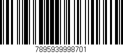 Código de barras (EAN, GTIN, SKU, ISBN): '7895939998701'