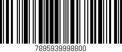 Código de barras (EAN, GTIN, SKU, ISBN): '7895939998800'