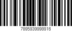 Código de barras (EAN, GTIN, SKU, ISBN): '7895939998916'