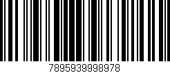 Código de barras (EAN, GTIN, SKU, ISBN): '7895939998978'